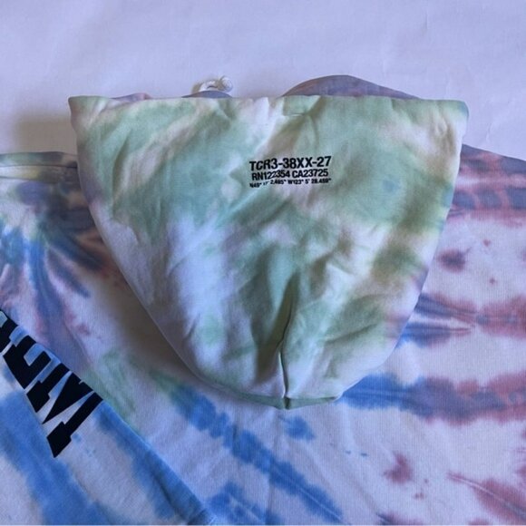 TNA Rainbow 1984 Tie Dye Hooded Sweatshirt US M - Picture 7 of 9